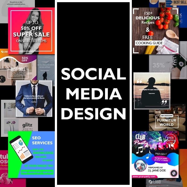 Social Media Design for cover banner, channel art, infographic, video, thumbnail, post & more