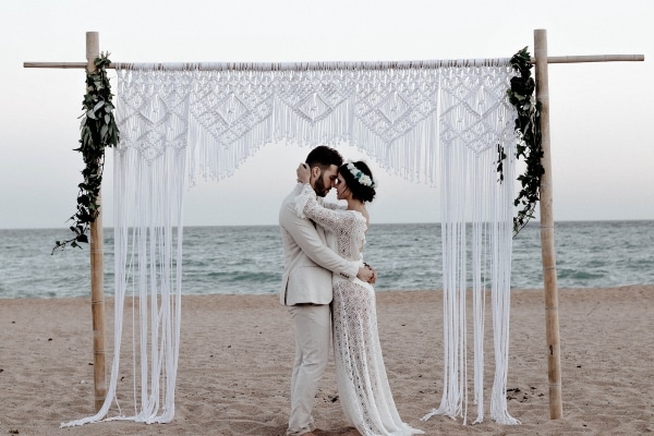 Beach Wedding Photo Editing Before